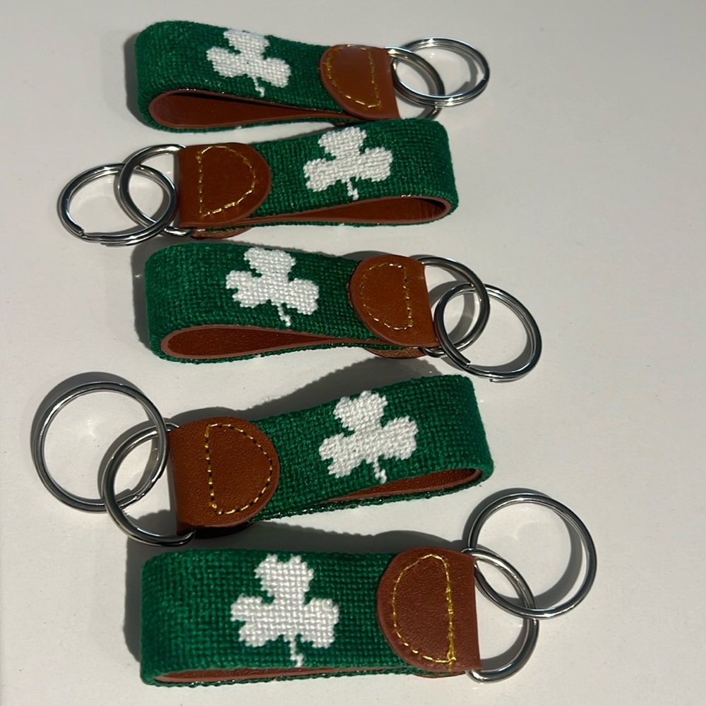 NWOT Needlepoint Key Chains